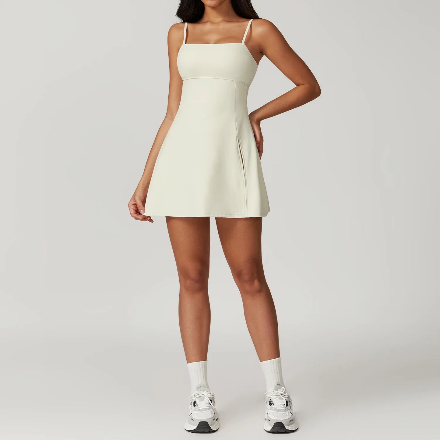 Robe Tennis Femme 2025 avec Short Intégré - Tenue Sport Badminton Golf - Lencensa 