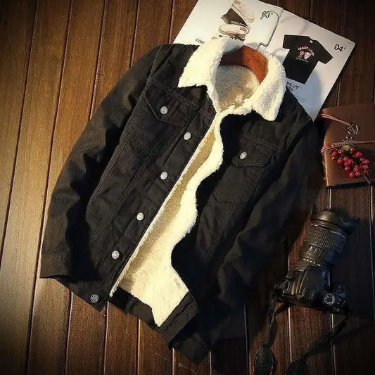 Veste Jean Premium Lencensa - Doublée Polaire Rembourrée Coton - Qualité Exceptionnelle Automne-Hiver