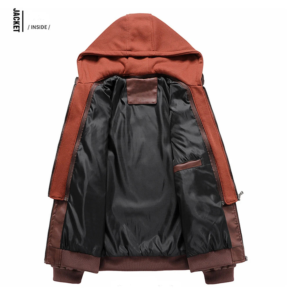 Veste Moto Premium Lencensa - Cuir Polyuréthane Biker Automne - Qualité Exceptionnelle