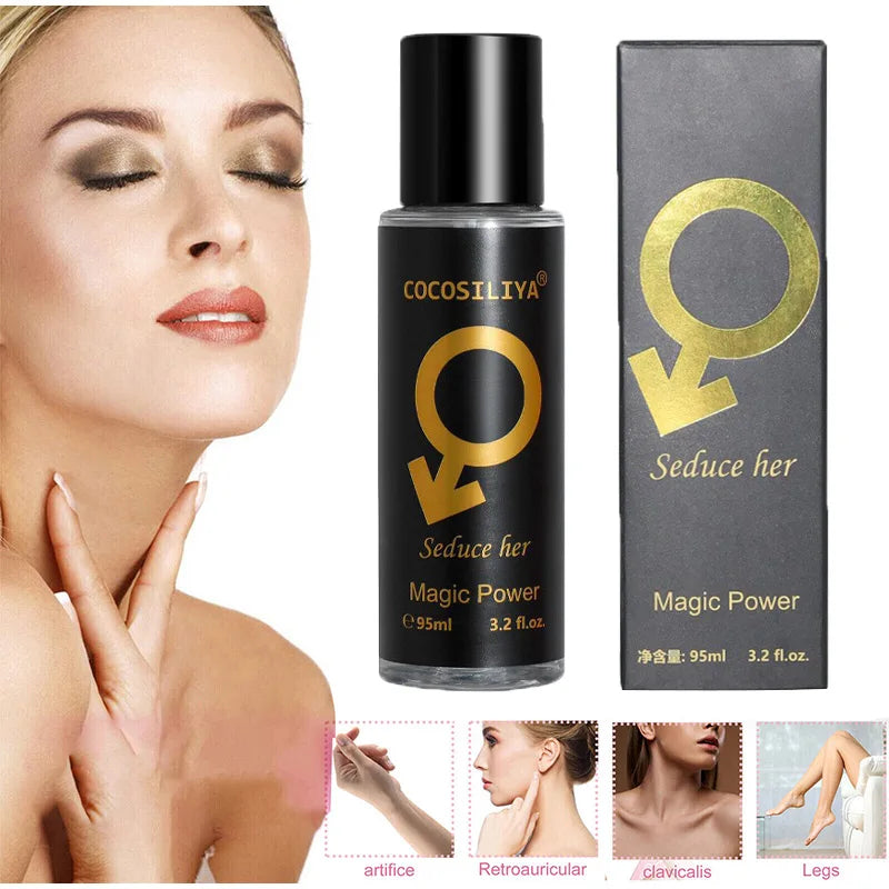 Sexuellement de phéromone séduisant pour hommes et femmes, parfum charmant pour attirer les femmes, parfum flirtant pour les rencontres, spray corporel longue durée, 90ml