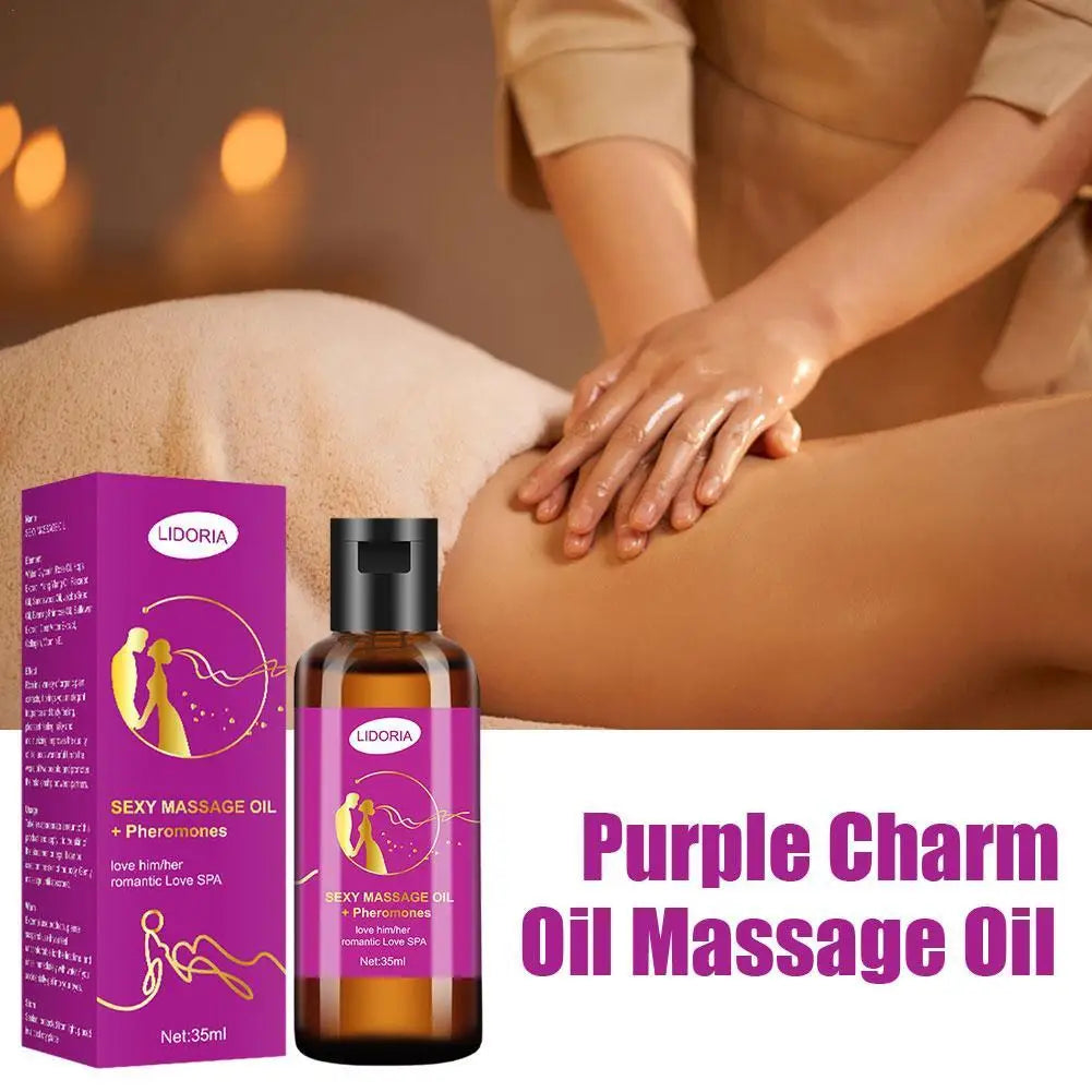 Huile de Massage Relaxante Violette 35ml - Aromathérapie SPA | Lencensa - Lencensa 