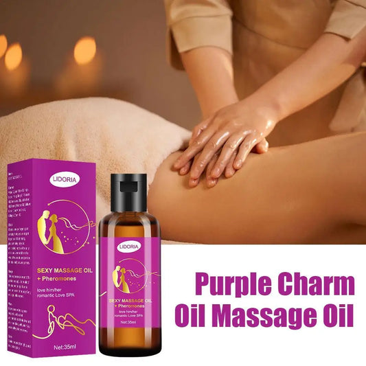 Huile de Massage Relaxante Violette 35ml - Aromathérapie SPA | Lencensa - Lencensa 