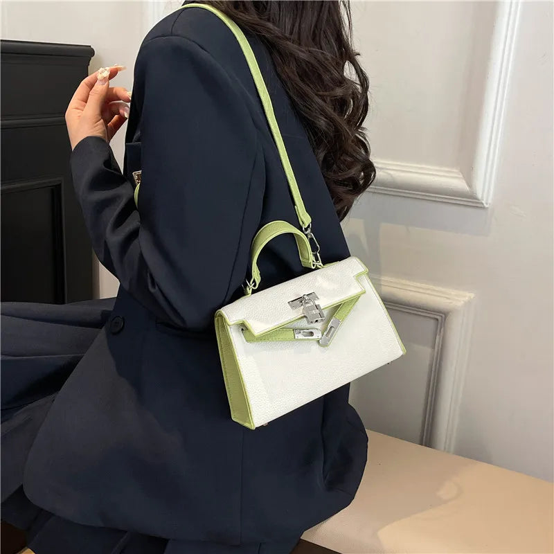 Sac à main de marque de luxe pour femmes en cuir fin, sac messager à bandoulière de styliste célèbre, fourre-tout élégant pour dames