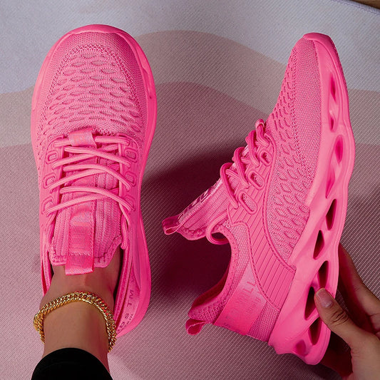 Femmes chaussures de Sport mode plate-forme baskets dames printemps hiver chaussures plates chaussures de course pour femme grande taille 43