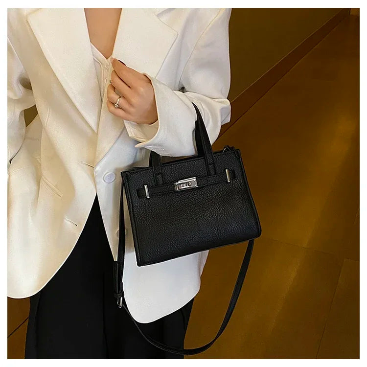 Sac messager élégant pour femme – Sac fourre-tout en cuir de marque de luxe avec sangle réglable
