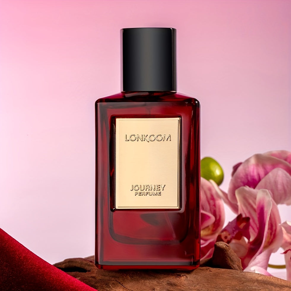 3.4oz Long-Lasting Eau De Parfum Spray Perfume for Women - Oriental Floral Notes, Perfect for Business, Office, Daily, Travel, and Gift-Giving (LONKOOM JOURNEY) - Lencensa 