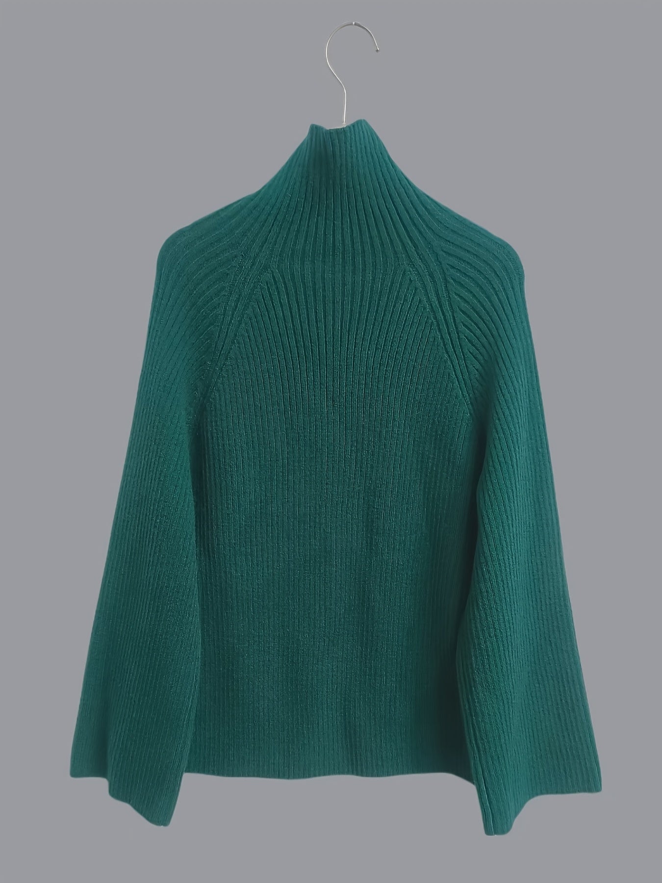 Women'S Elegant High-Neck Long Sleeve Top & Wide-Leg Pants Set - Beige Ribbed Sweater with Drawstring Waist, Casual Fall/Winter Outfit, Casual Attire|Ribbed Texture| Construction, Sweater Set - Lencensa 