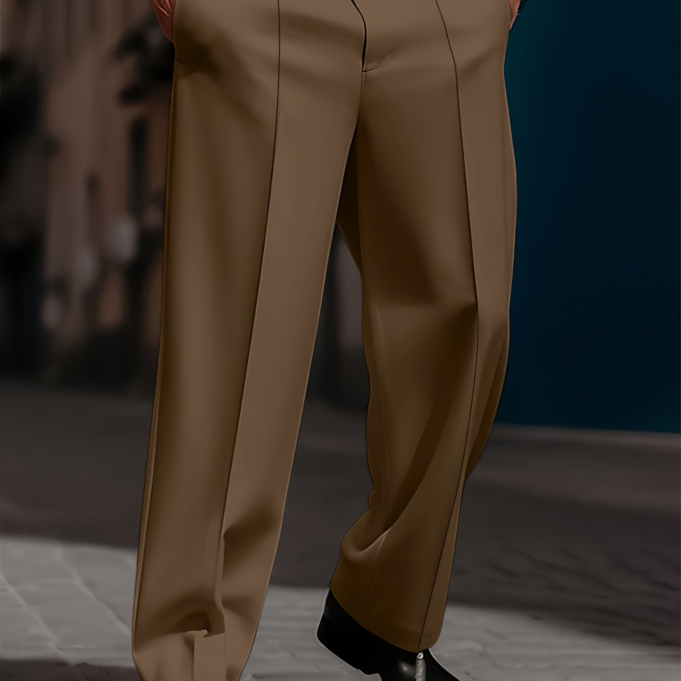 Pantalon Coupe Droite Lencensa - Casual Confortable Homme