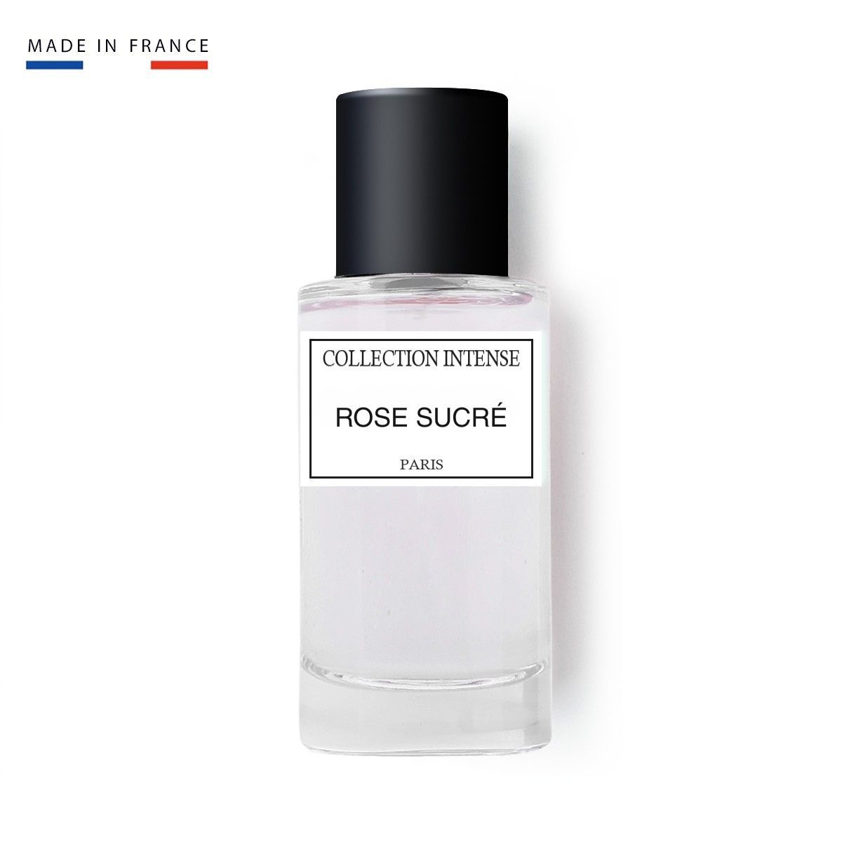 Parfum Intense Collection - Rose Douce 50ml Eau De Parfum Unisexe Note Florale Origine France Vanille