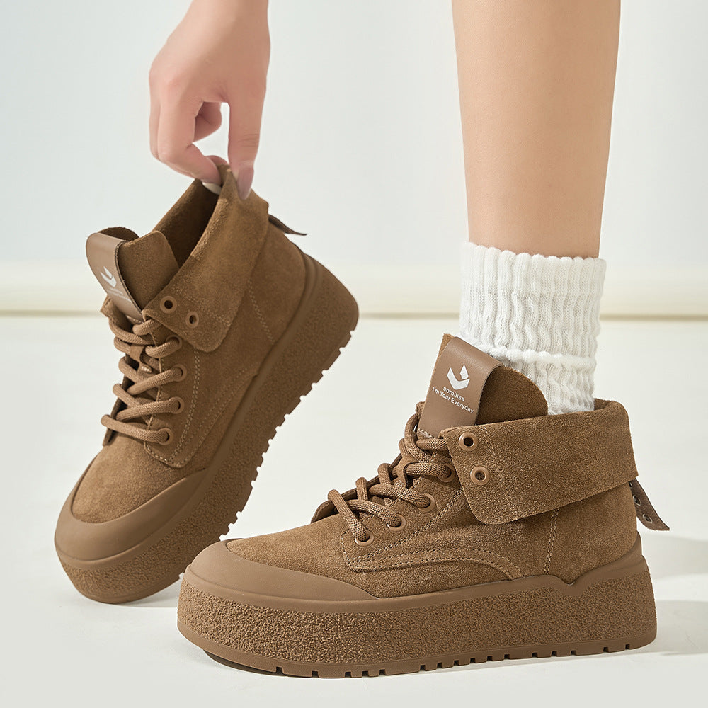 Women's Thick Sole Casual Sneakers - Lencensa 