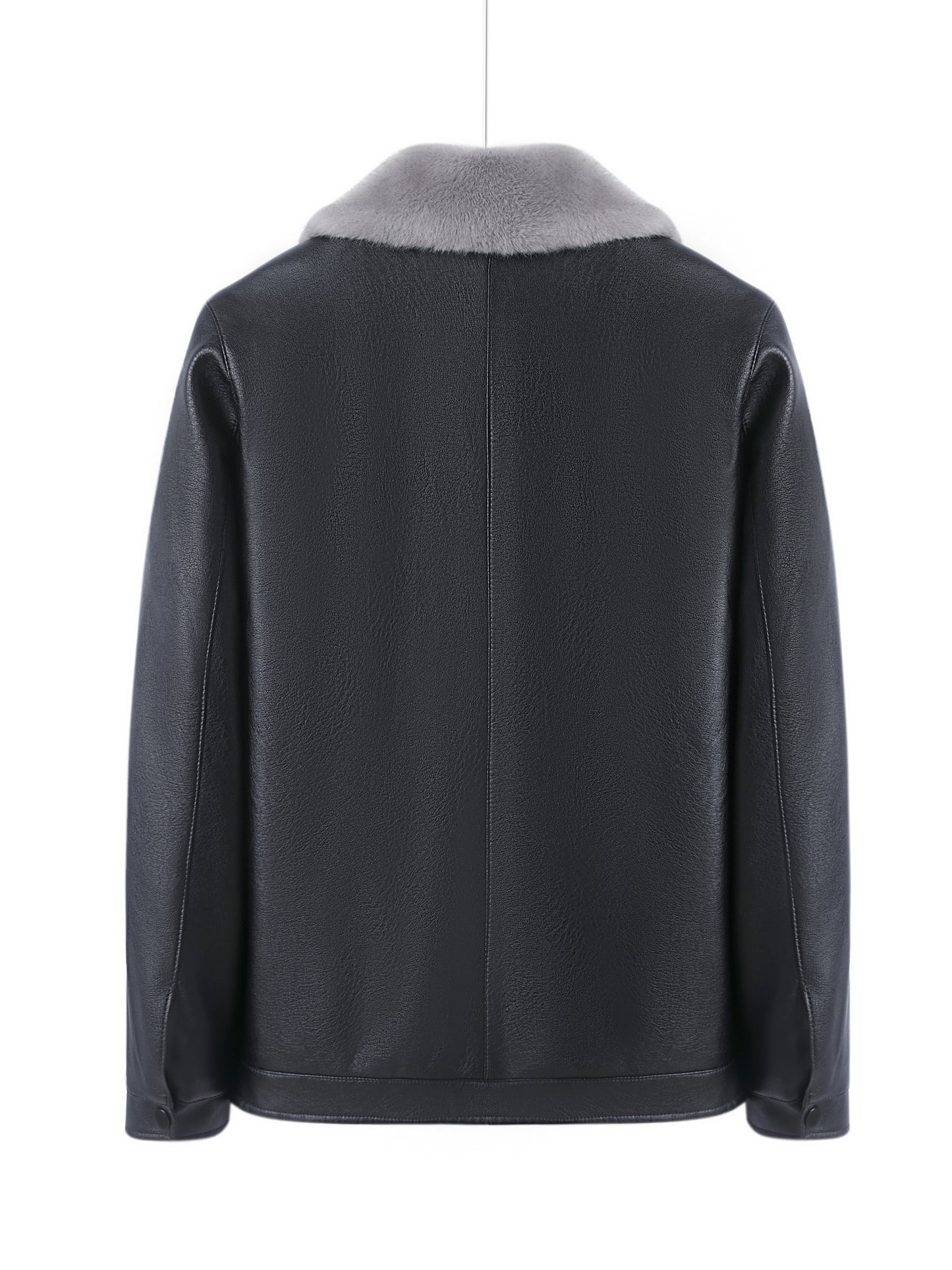 Veste Homme Simili Cuir - Doublée Polaire Casual - Lencensa 