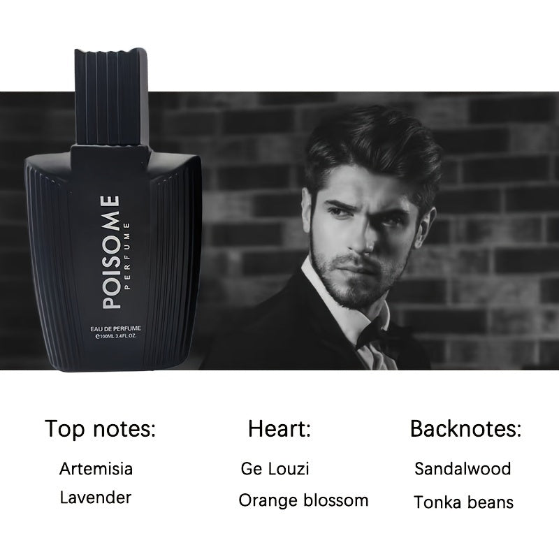 100ml Long-Lasting Eau De Parfum for Men - Refreshing Cologne Perfume with Seductive Scent, Perfect for Dating, Daily Life, and as a Father's Day Gift for Him - Lencensa 