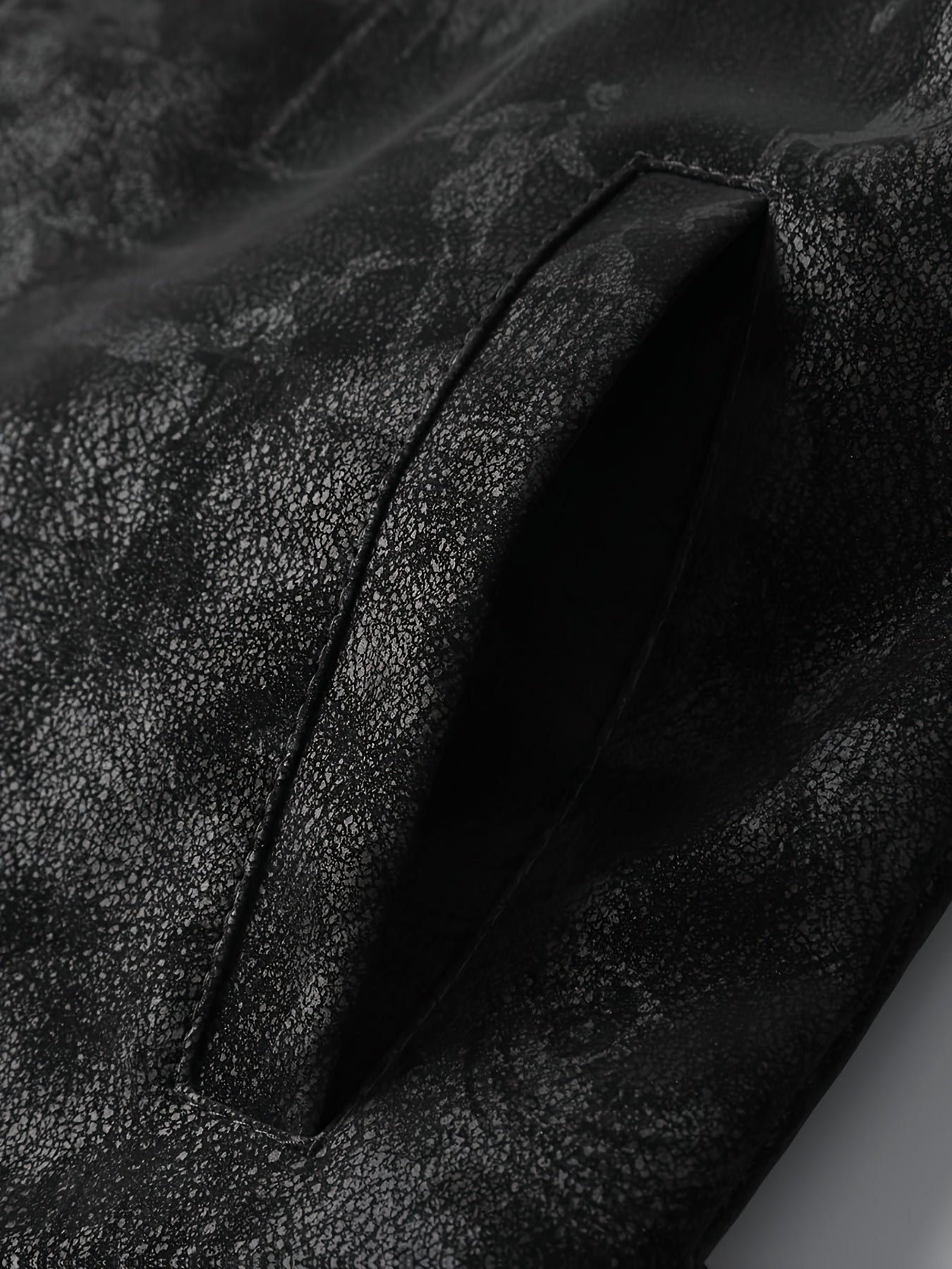 Lencensa - Veste Bomber Homme Noire Motif Imprimé