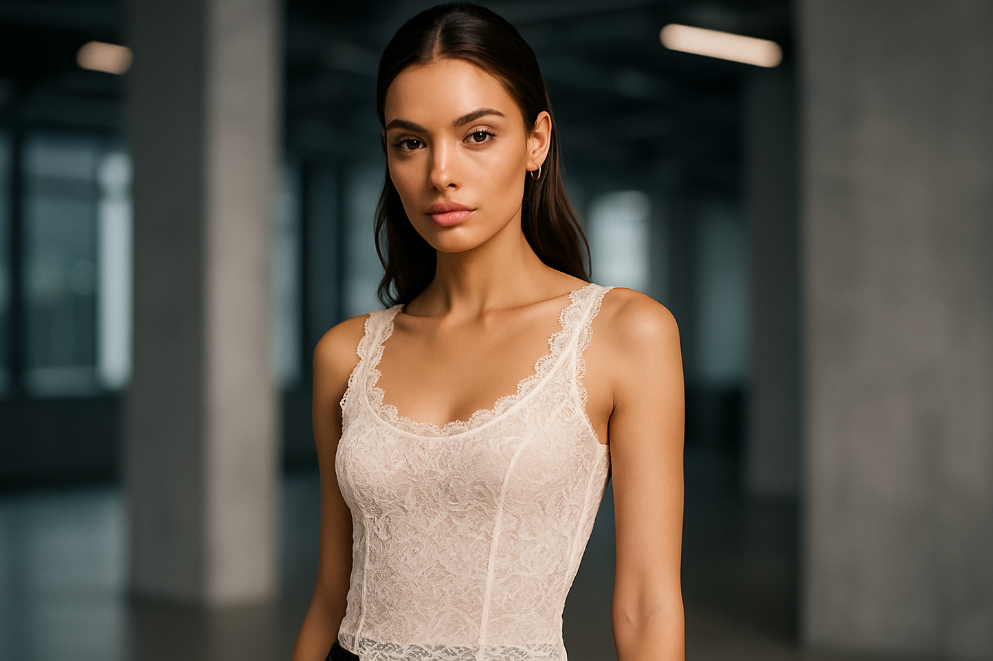 Débardeur dentelle Y2K - Style élégant