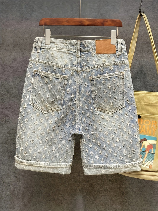 Lencensa - Short Homme vrai Denim Style Streetwear