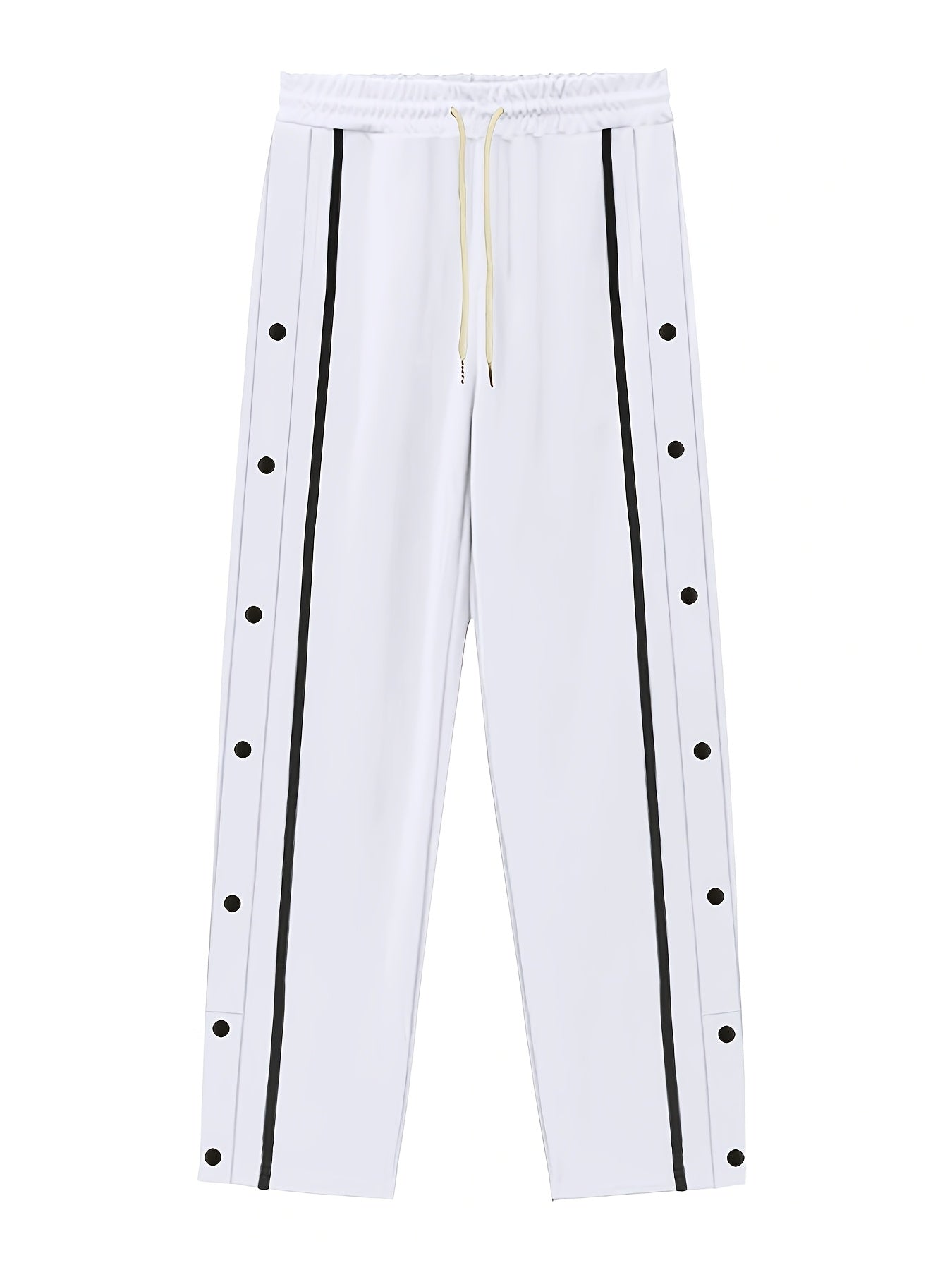Jogging Bleu Royal Lencensa - Bandes Blanches Détails Boutons Homme