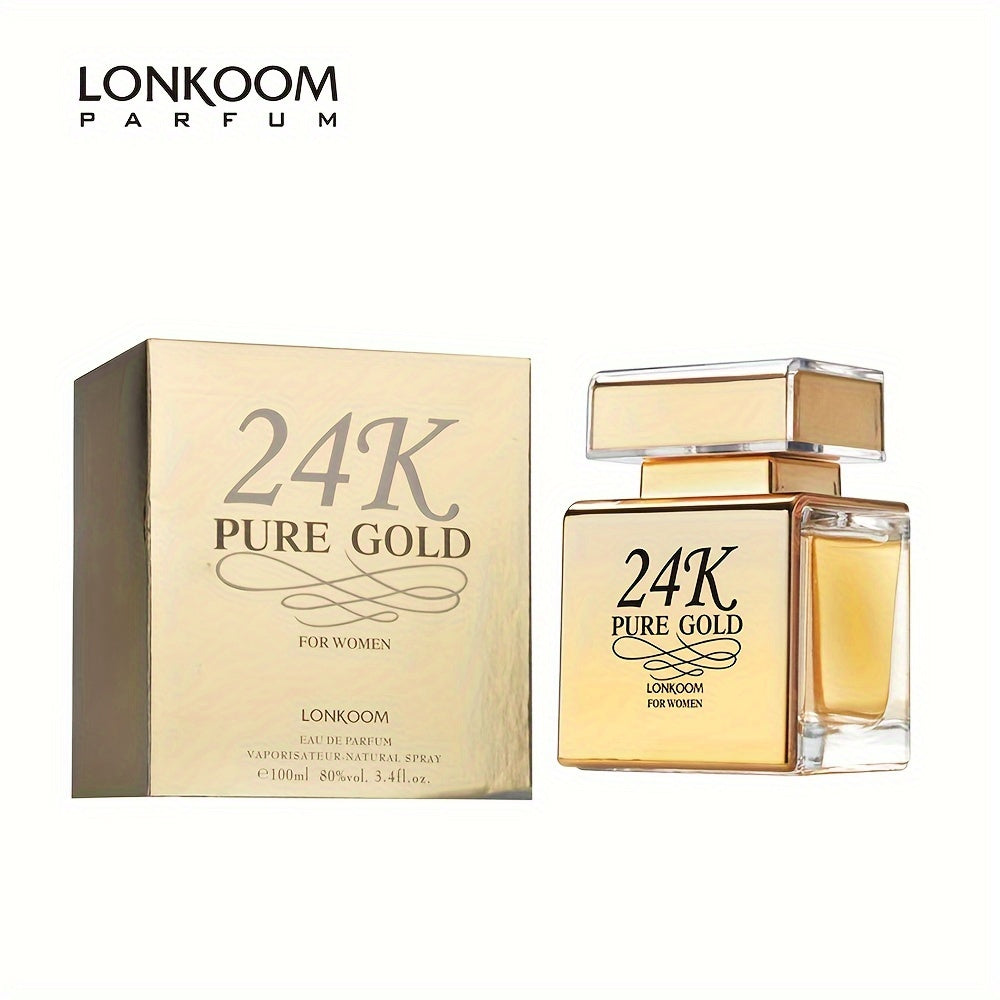 LONKOOM 24K Or Pur 100ml - Eau de Parfum Femme Luxe