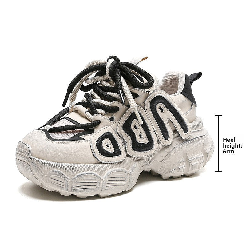 Women's Thick Sole Casual Sneakers - Lencensa 