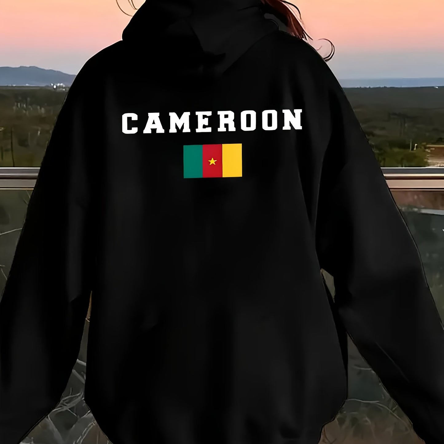 Women'S Pastel Pink Hooded Jacket - Lightweight Zip-Up Coat with Cameroon Graphic, All-Season Casual Outerwear, Machine Washable Polyester Blend Jacket for Everyday & Special Occasions (Birthday, Travel) - Multiple Colors & S - Lencensa 