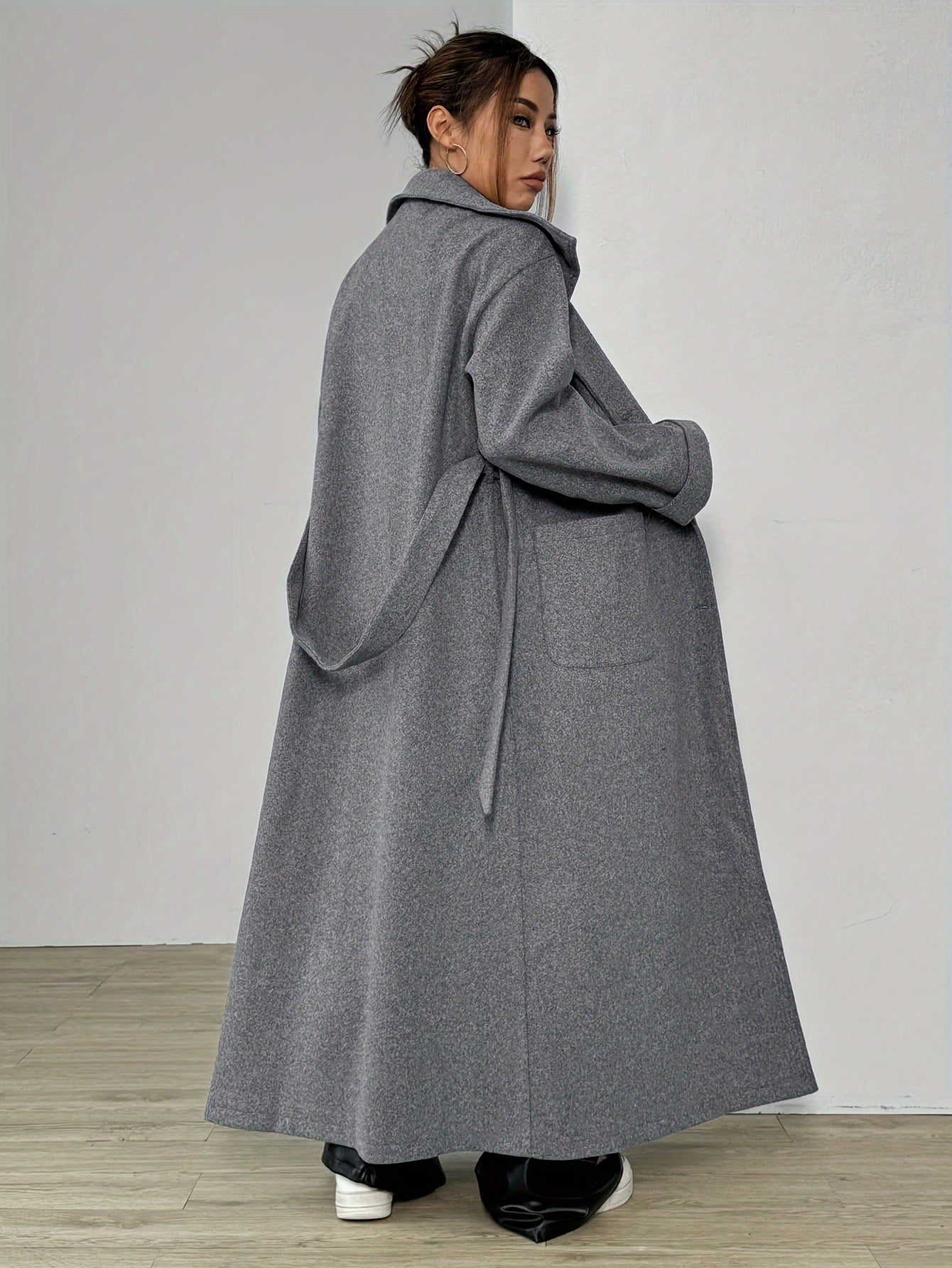 Women's Solid Color Casual Long Sleeve Regular Coat - Lencensa 