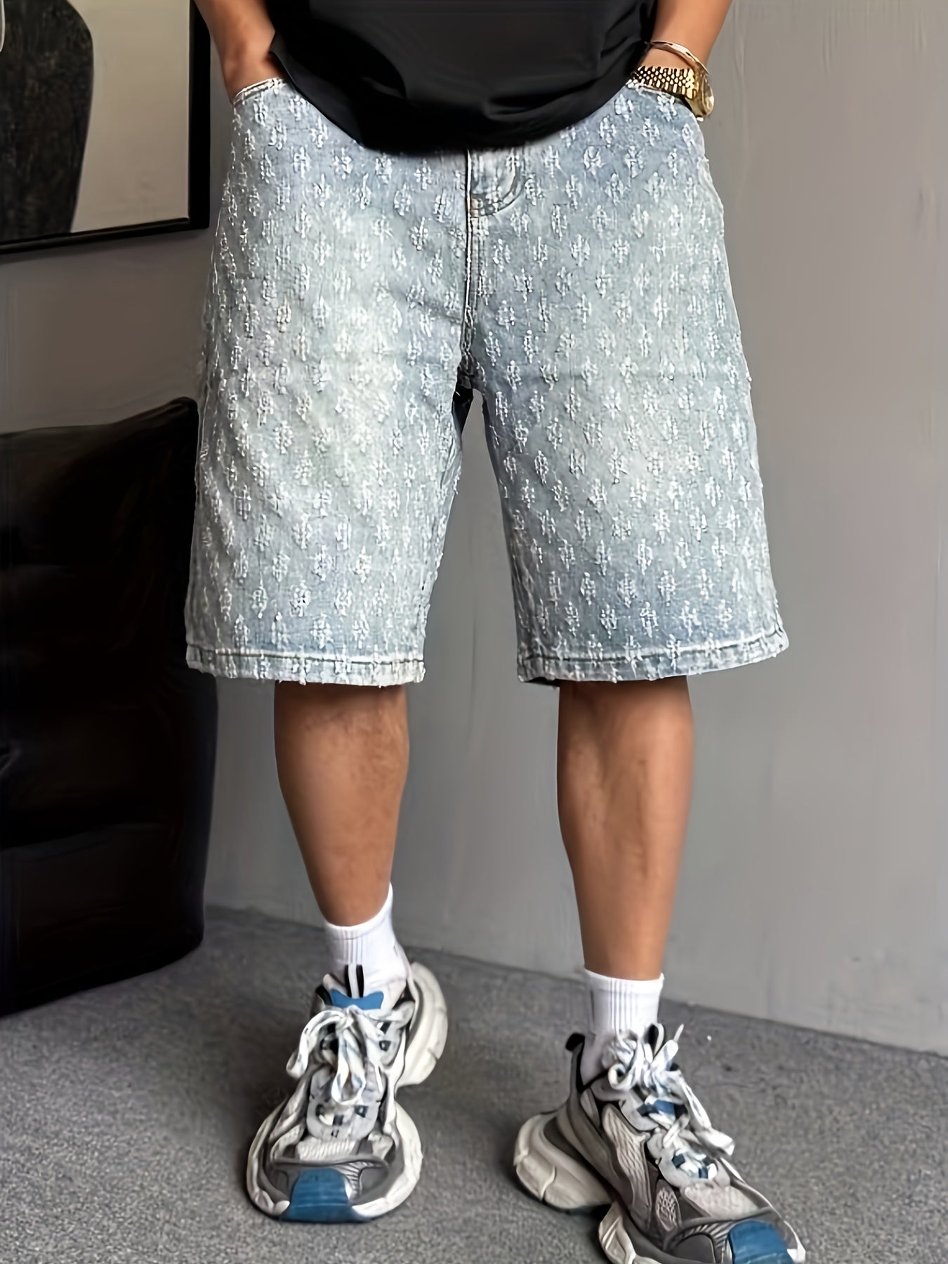 Lencensa - Short Homme vrai Denim Style Streetwear