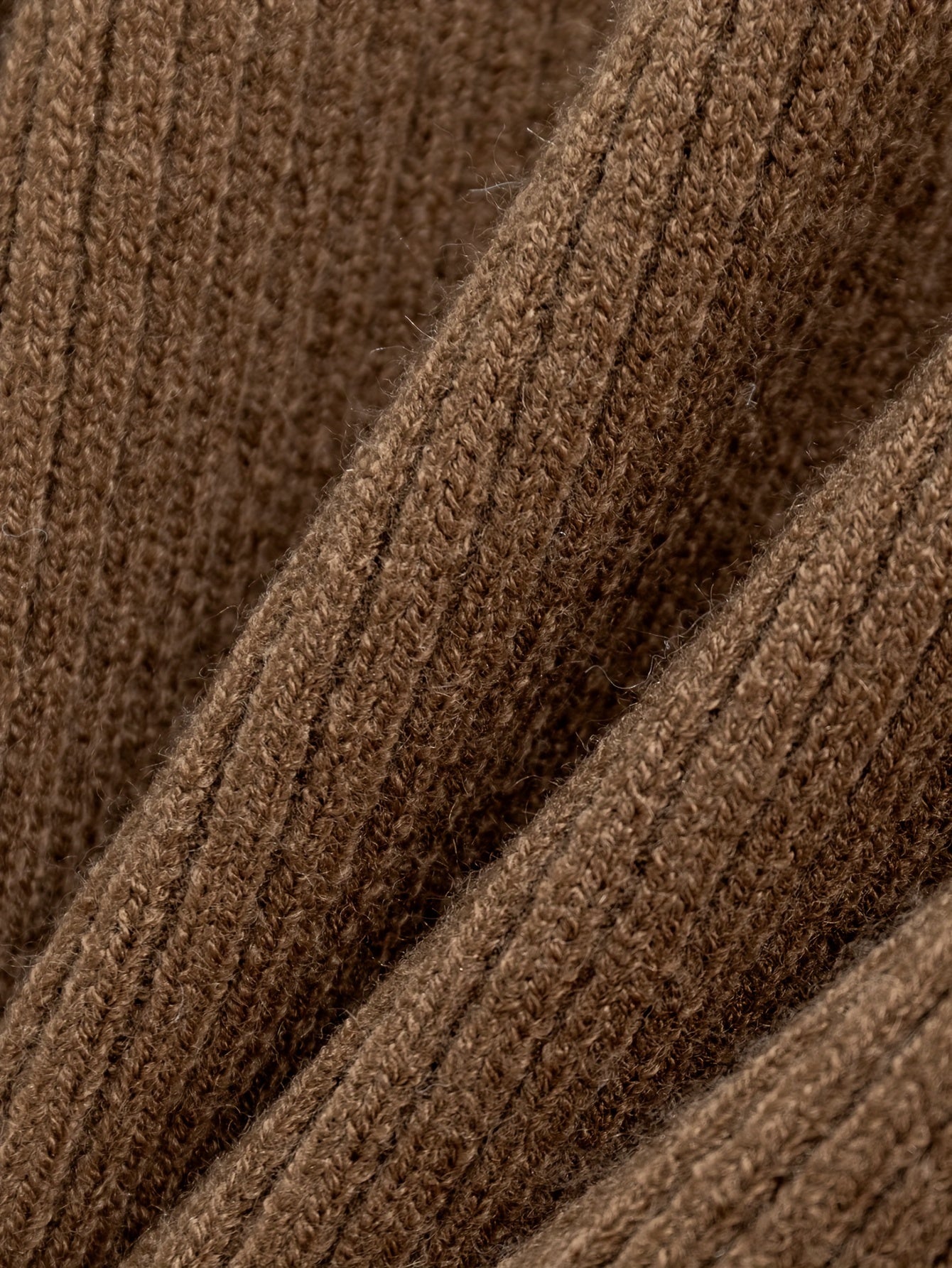 Women'S Elegant High-Neck Long Sleeve Top & Wide-Leg Pants Set - Beige Ribbed Sweater with Drawstring Waist, Casual Fall/Winter Outfit, Casual Attire|Ribbed Texture| Construction, Sweater Set - Lencensa 