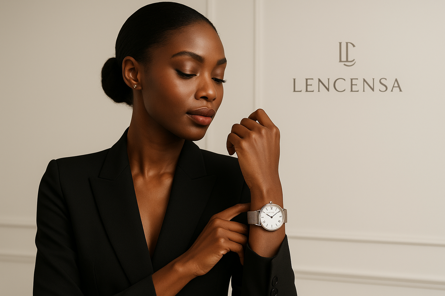 Mannequin noire avec montre Lencensa