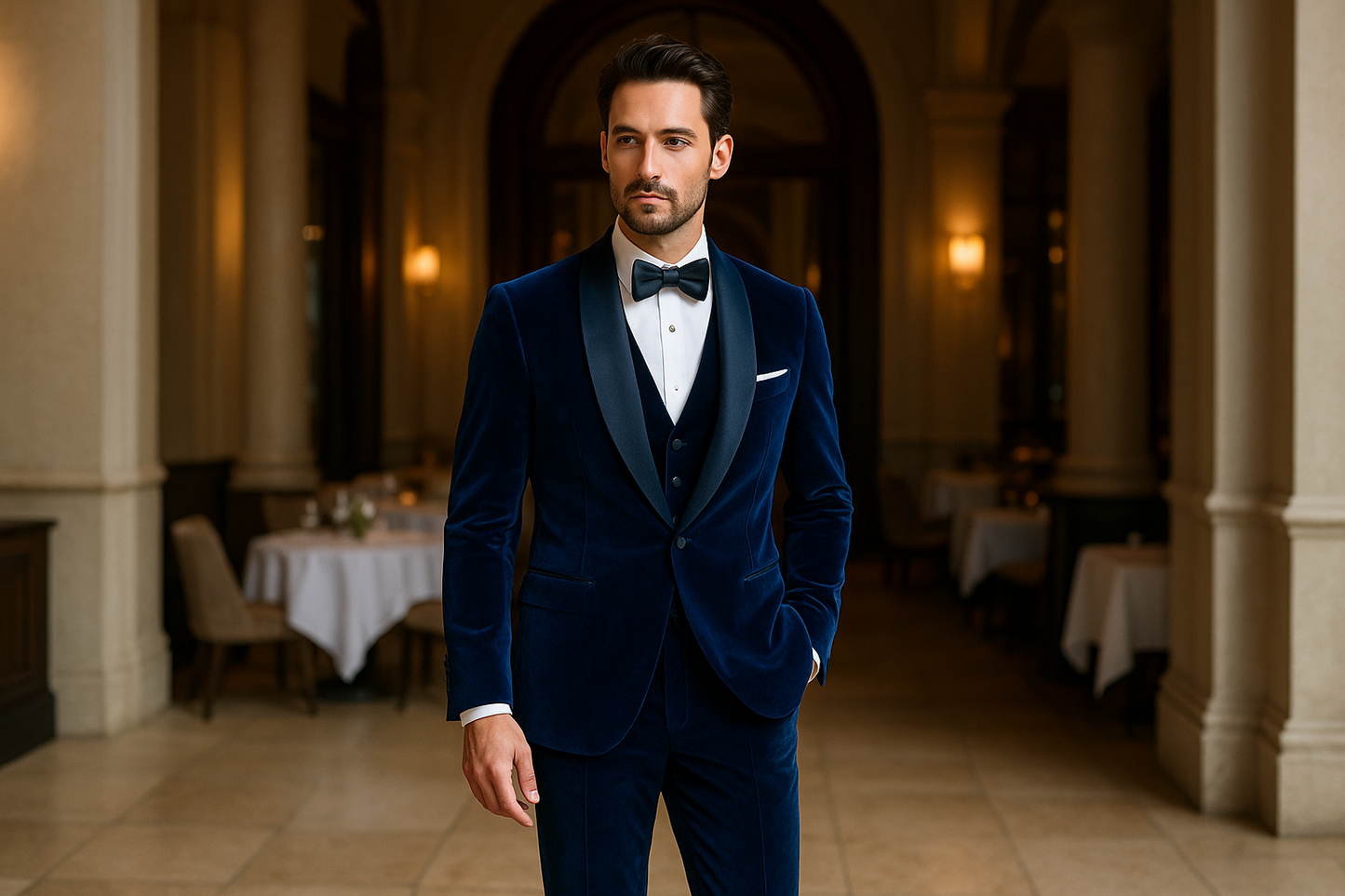 Style mariage - Costume bleu